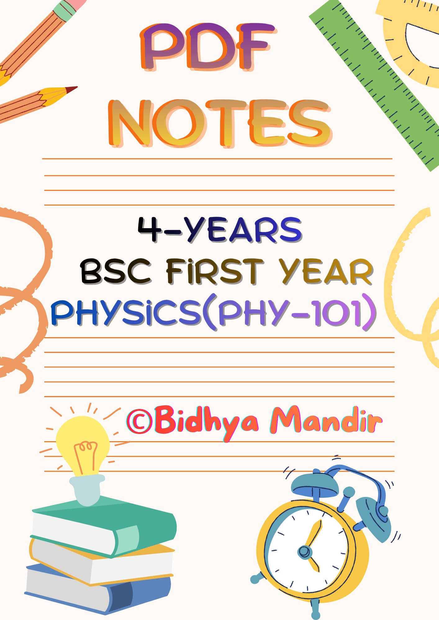 4-Years BSc First Year Physics Complete Free PDF Notes|Tribhuvan University