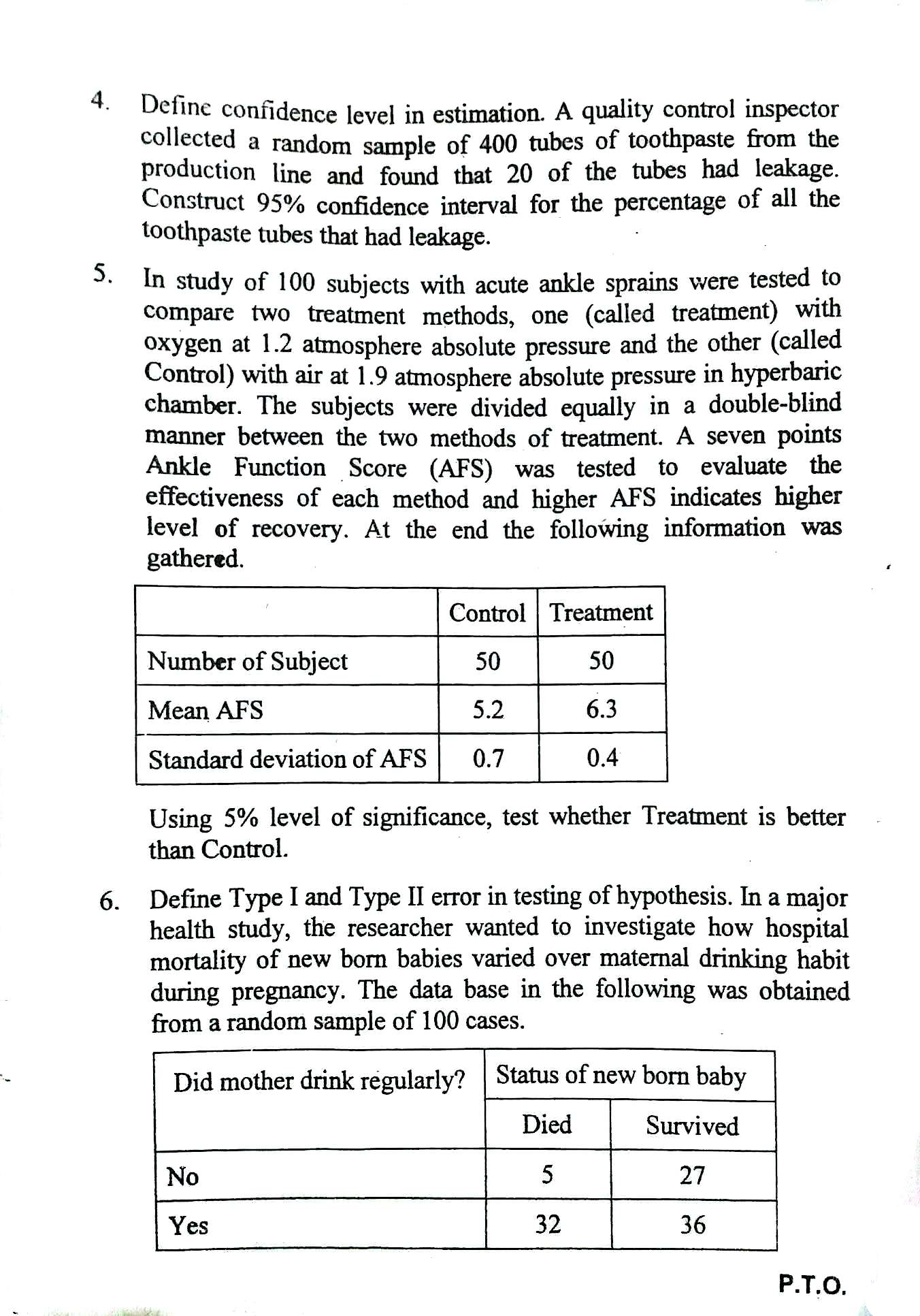 BSc 2nd Year Applied Statistics Past Papers 2081 Regular (TU)